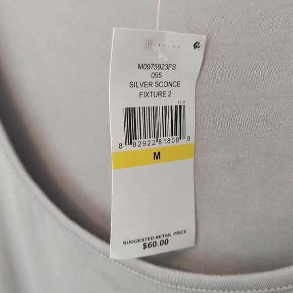 Fever Sleeveless Grey Dress Medium NWT - Picture 4 of 6